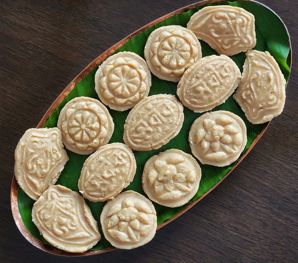 Example dish photography — Bengali sandesh sweets